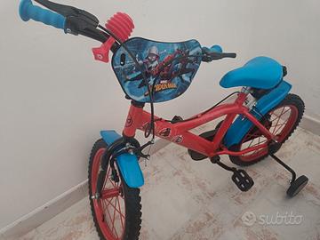 Bicicletta per Bambino 16"" 2 Freni Marvel Spiderm