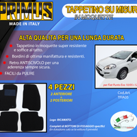 Tappetini Auto Fiat Punto Evo 10/05>12/14
