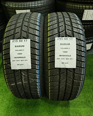 2 GOMME 215 60 17 BARUM INV RIF2633