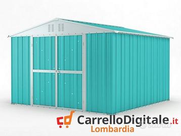 Box struttura lamiera Acciaio 327x307 azzurro