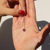 Orecchini a cuore pendenti a filo