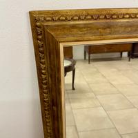 Specchiera dorata in legno XIX secolo