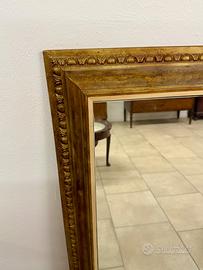 Specchiera dorata in legno XIX secolo