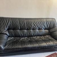 Divano e poltrona in pelle