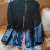 Giaccone in pelle da motociclista ex Polizia 