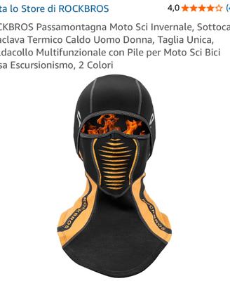 Passamontagna Rockbros moto sci sottocasco