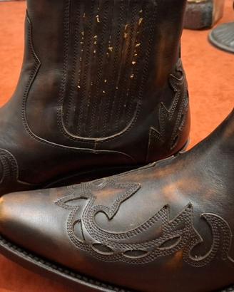 Stivali Texani Da Uomo Alta Qualità Come Nuovi