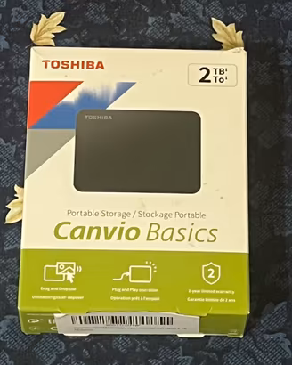 Hard Disk Esterno 2TB Toshiba - Nuovo