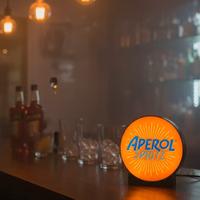 🍊 LAMPADA APEROL SPRITZ LED – DIAMETRO 17 CM –3D