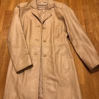 Giacca lunga in pelle