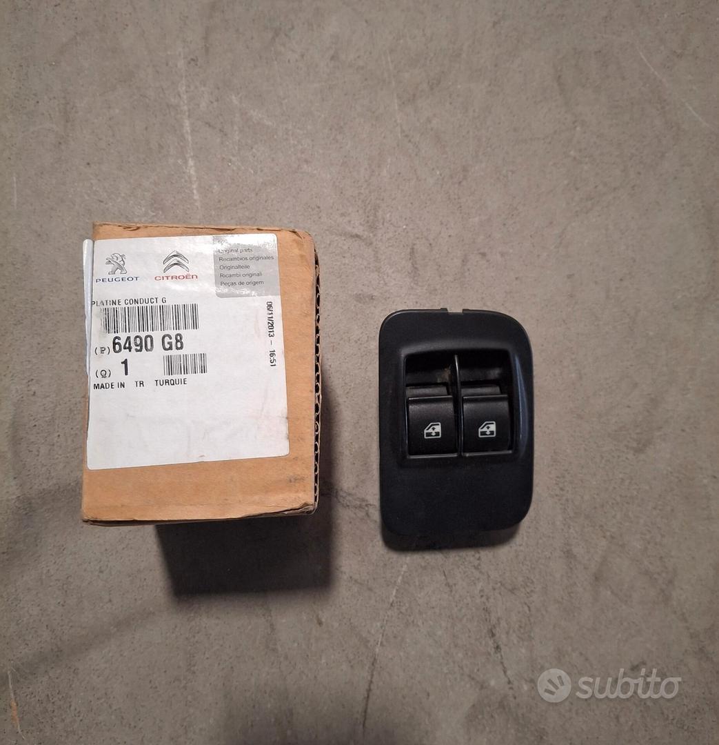 Interruttore Alzacristallo Elettrico Anteriore Lato Guida 6490.G8 - Ricambio In ABS Nero Per Bipper - Sostituzione Diretta, Facile Installazione - 6