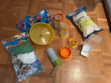 Accessori beverino ruota ciotola mangiatoi criceto