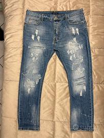 Jeans uomo PLUS⭐️UP-strappati e delavè