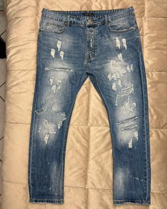 Jeans uomo PLUS⭐️UP-strappati e delavè