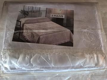 copriletto matrimoniale (2 Piazze) Seta Bianco vol