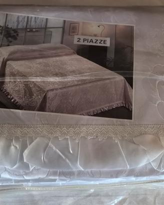 copriletto matrimoniale (2 Piazze) Seta Bianco vol