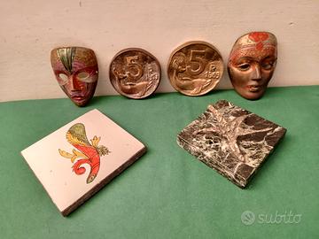 OGGETTI OTTONE/BRONZO/MARMO/CERAMICA