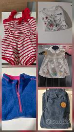 Lotto abbiglia mento bimba