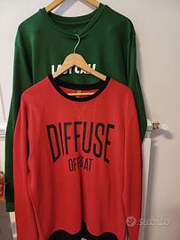 2 felpe da uomo taglia L,Bershka Piazza Italia 