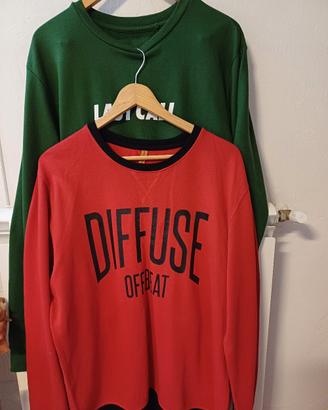 2 felpe da uomo taglia L,Bershka Piazza Italia 