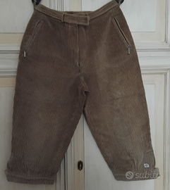 pantalone velluto al ginocchio