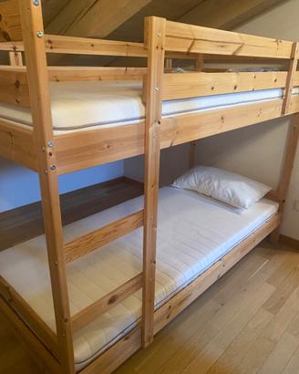 Letto a castello Ikea + materassi