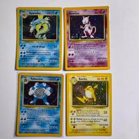 Lotto Carte Pokemon Set Base Vintage Holo Ita