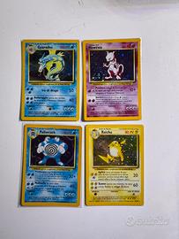 Lotto Carte Pokemon Set Base Vintage Holo Ita