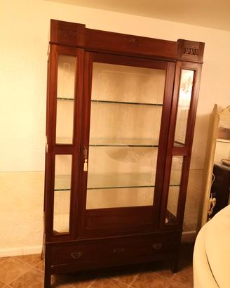 Vetrinetta d'epoca in vero legno