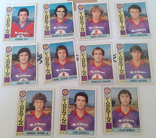 Set Figurine calciatori panini Fiorentina anni 80