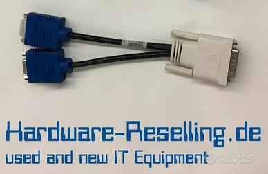 ORIGINALE HP DMS59 su 2x VGA SPLITTER Y ADATTATORE