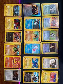Lotto carte pokemon vecchie vintage
