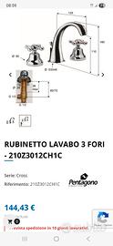 rubinetto 3 fori