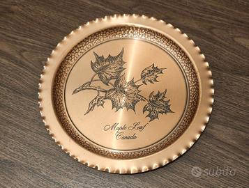 Piatto in rame vintage  (Canada)