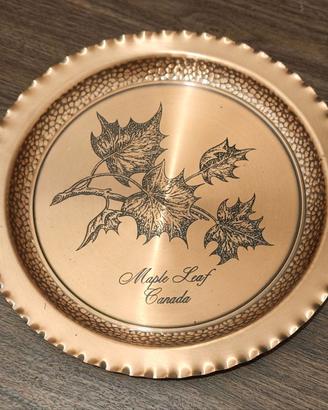 Piatto in rame vintage  (Canada)