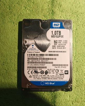 WD 1 TB 2,5" SATA disco rigido WD10JPVX-60JC3T1