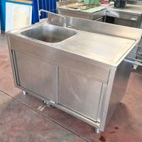 LAVELLO INOX ARMADIATO A PEDALE USATO