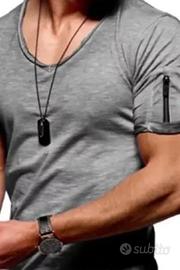 3 pezzi maglia manica corta xxl con zip