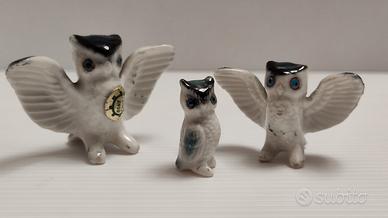 Miniature gufi in porcellana bone China