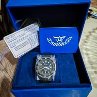 Squale 1521 Black Blasted Rubber perfetto