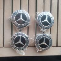 4 TAPPI COPRIMOZZO 75MM PER MERCEDES BENZ CERCHI L