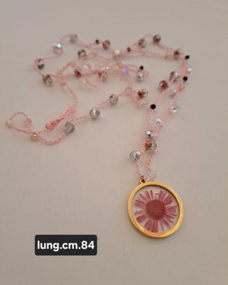 Collana perline vetro