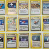 15 carte pokemon addestramento 5 set base 1 holo