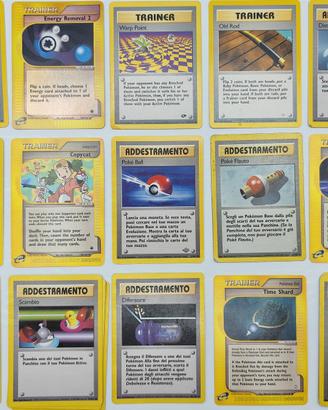 15 carte pokemon addestramento 5 set base 1 holo