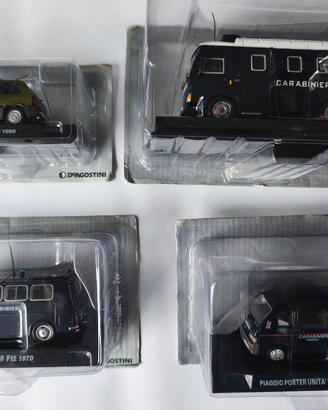 4 Modellini in metallo Arma dei Carabinieri 