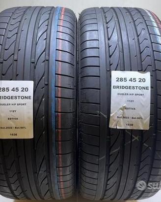 2 gomme 285 45 20 bridgestone a1638