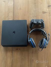 Ps4 + joystick e cuffie da gaming