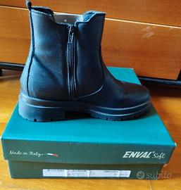 Stivaletti in pelle nera Enval Soft 39 come nuovi