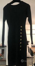 Vestito nero brillantinato taglia S