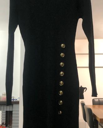 Vestito nero brillantinato taglia S